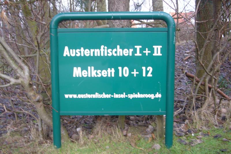 Spiekeroog Foto 4 Schild am Zuweg