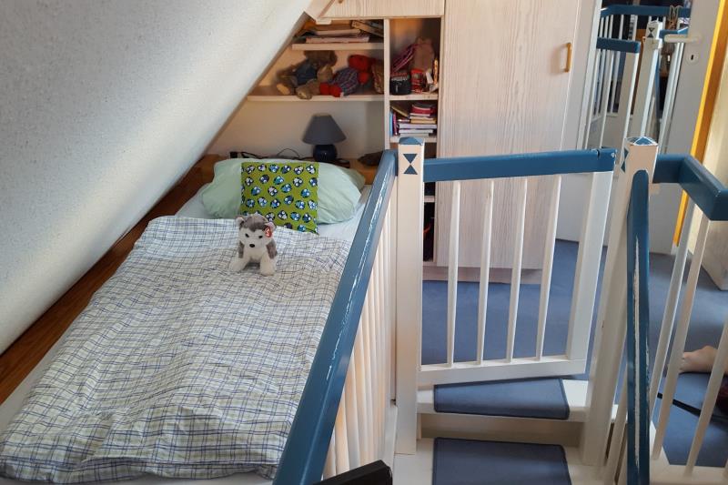 Spiekeroog Foto 9 Schlafzimmer Spitzboden 3. Bett