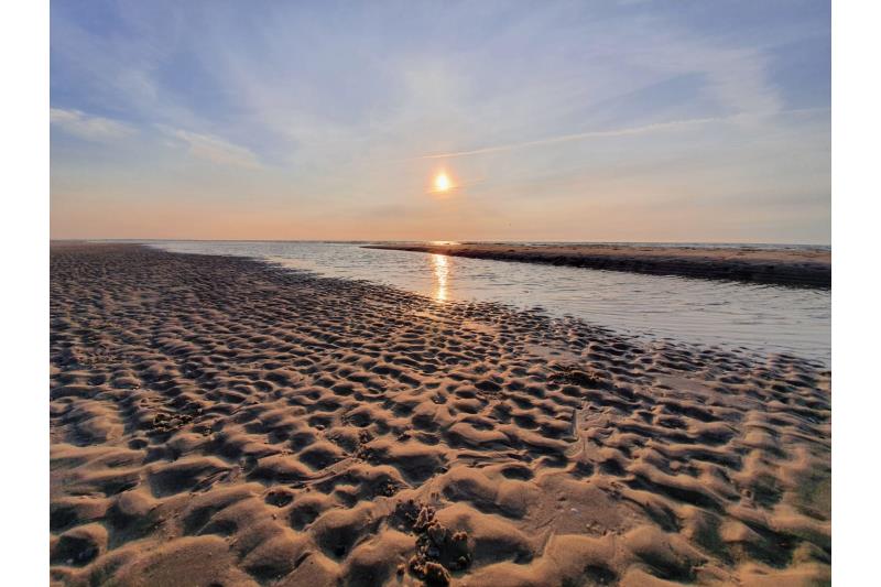 Spiekeroog Foto 9 Watteindruck mit Sonnenuntergang