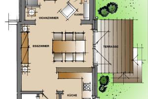 Spiekeroog Foto 3 Grundriss Erdgeschoss
