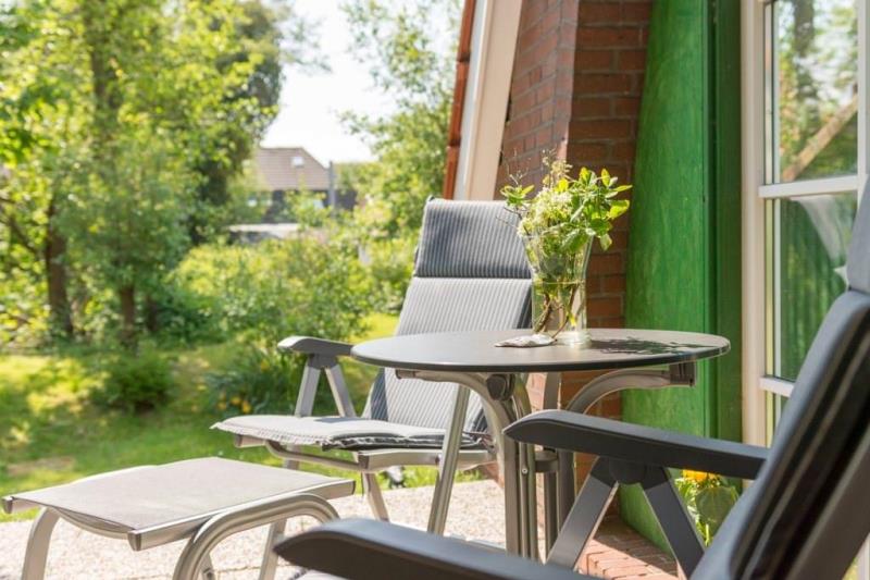 Spiekeroog Foto 4 Wohnung Süd - Terrasse Richtung Süden