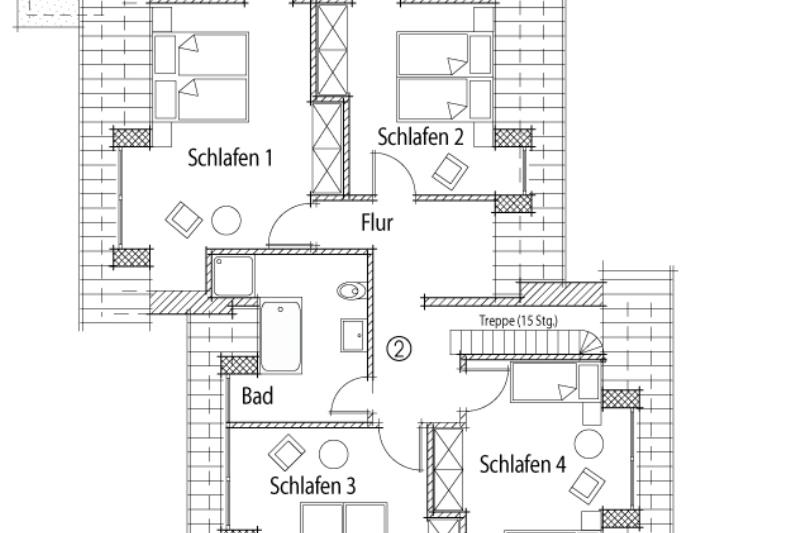 Spiekeroog Foto 5 Gebäude I Wohnung Upkamer DG